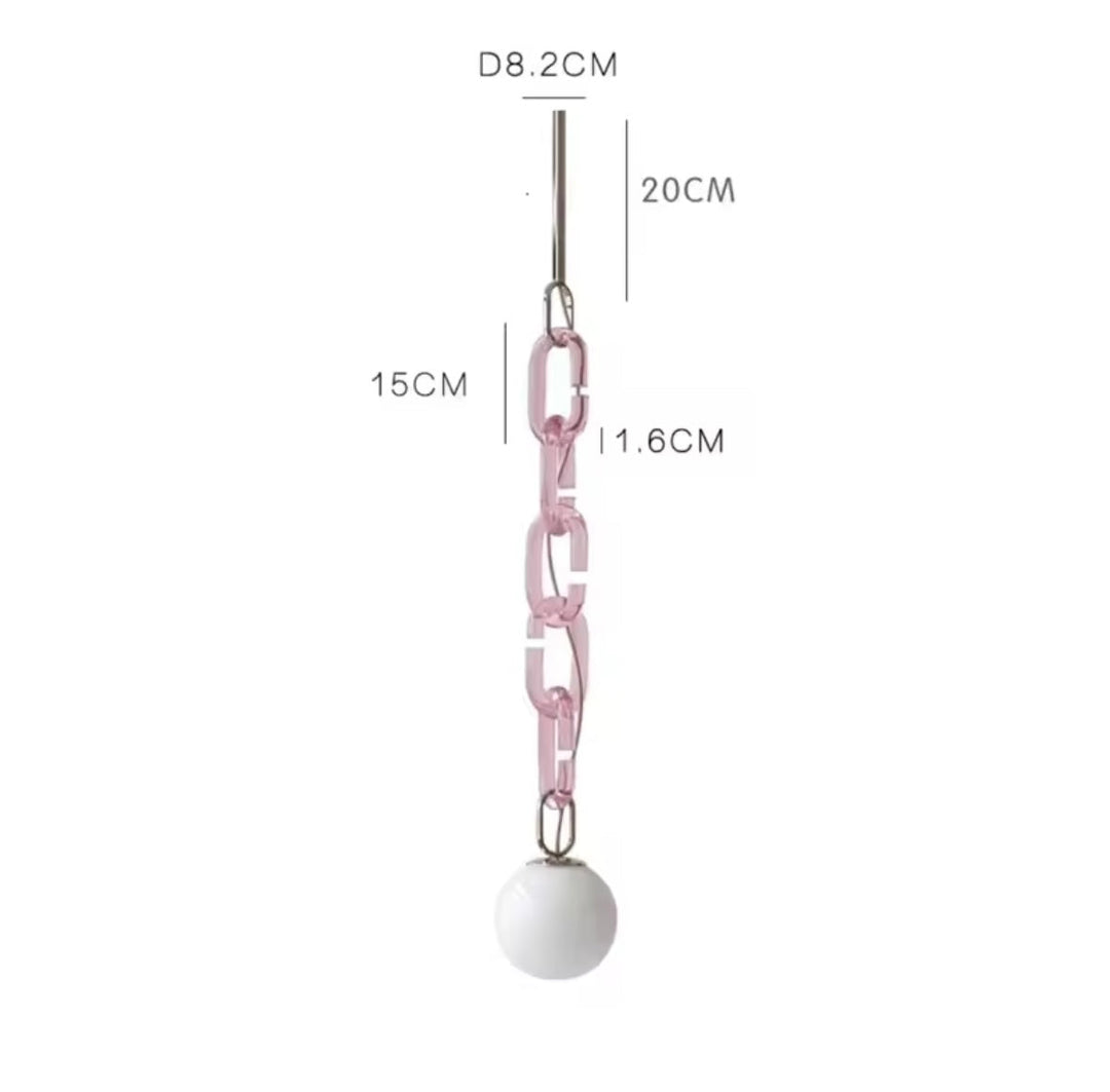 Modern Chain Globe Pendant Light