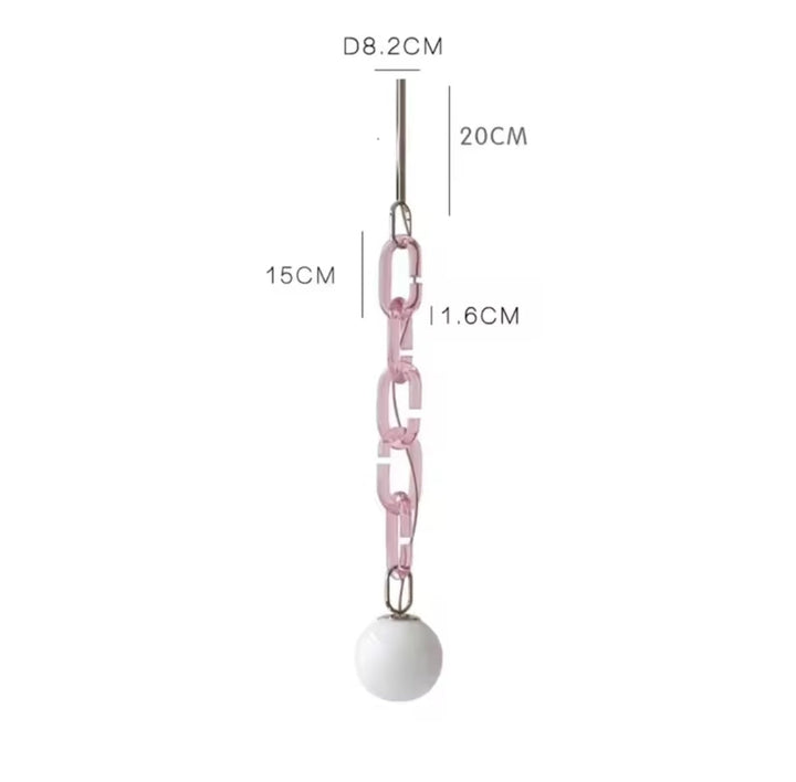 Modern Chain Globe Pendant Light