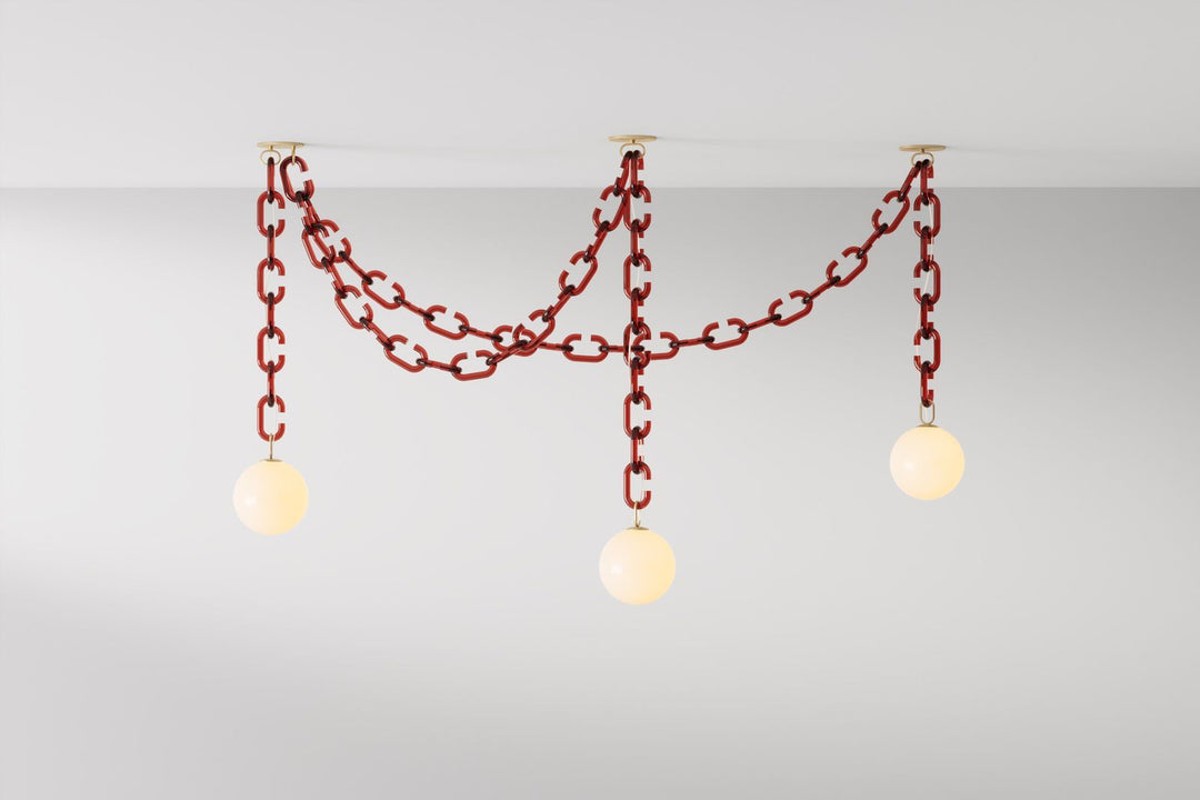 Modern Chain Globe Pendant Light