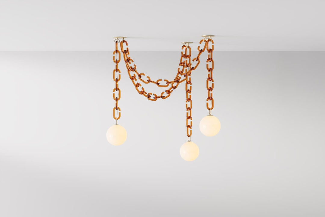 Modern Chain Globe Pendant Light