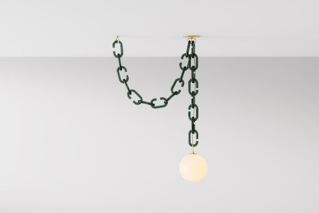 Modern Chain Globe Pendant Light