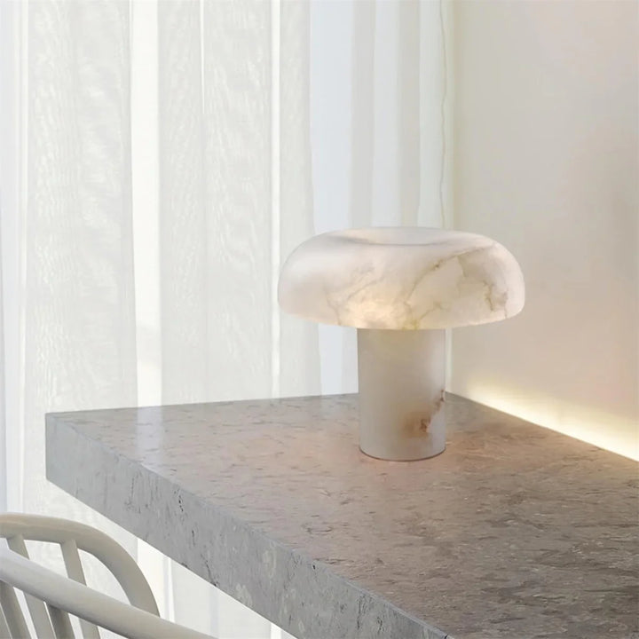 Marble Mushroom Table Lamp