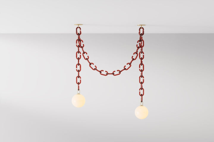 Modern Chain Globe Pendant Light