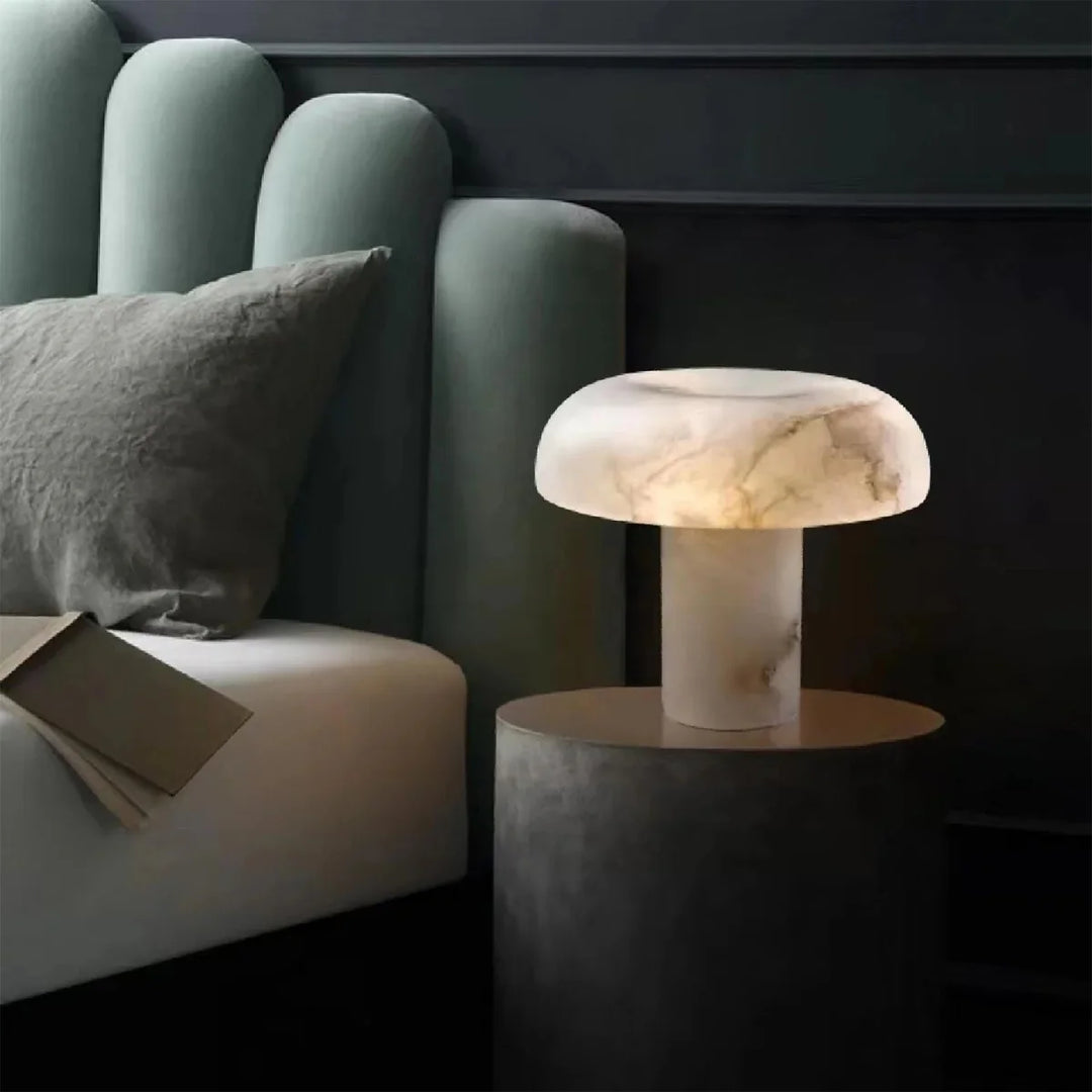 Marble Mushroom Table Lamp