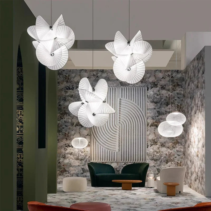 Artistic Petal-Shaped Pendant Light