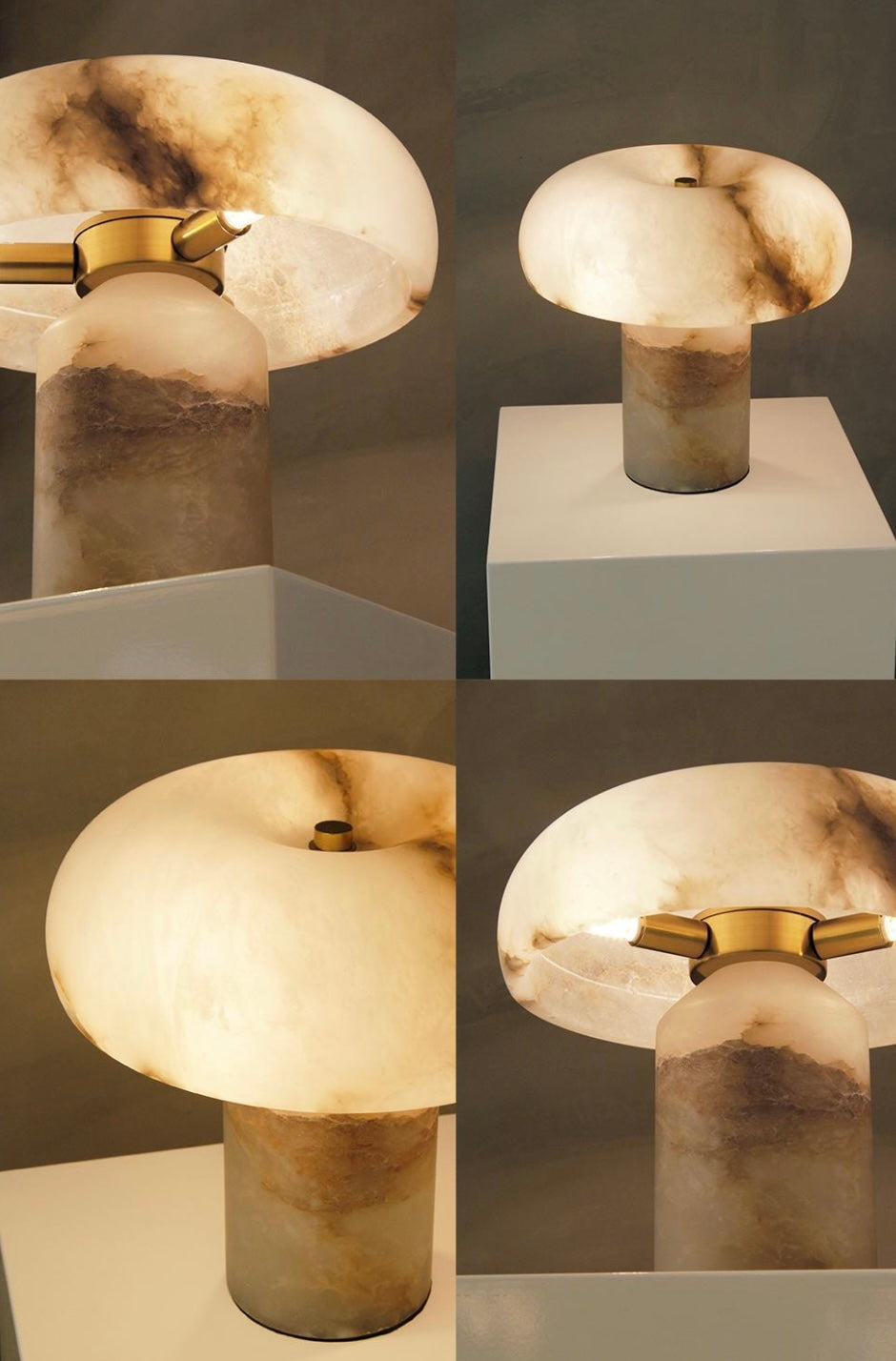 Marble Mushroom Table Lamp
