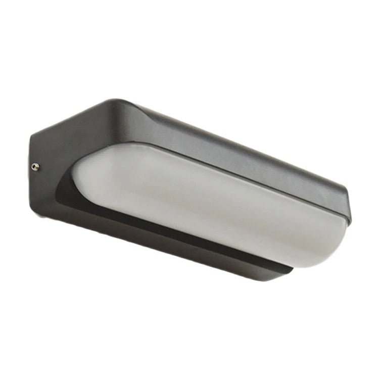 Modern Black LED Outdoor Wall Lamp - Durable Design