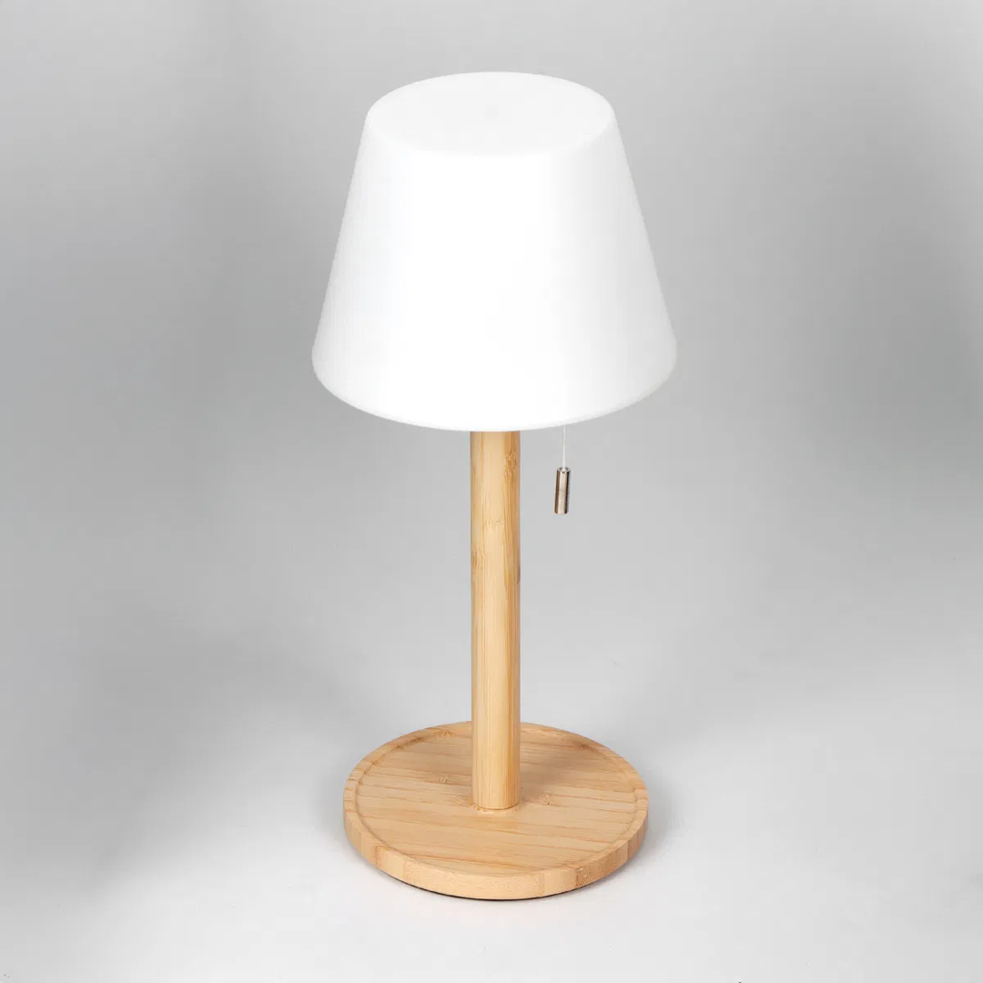 Wooden Rechargeable Table Lamp