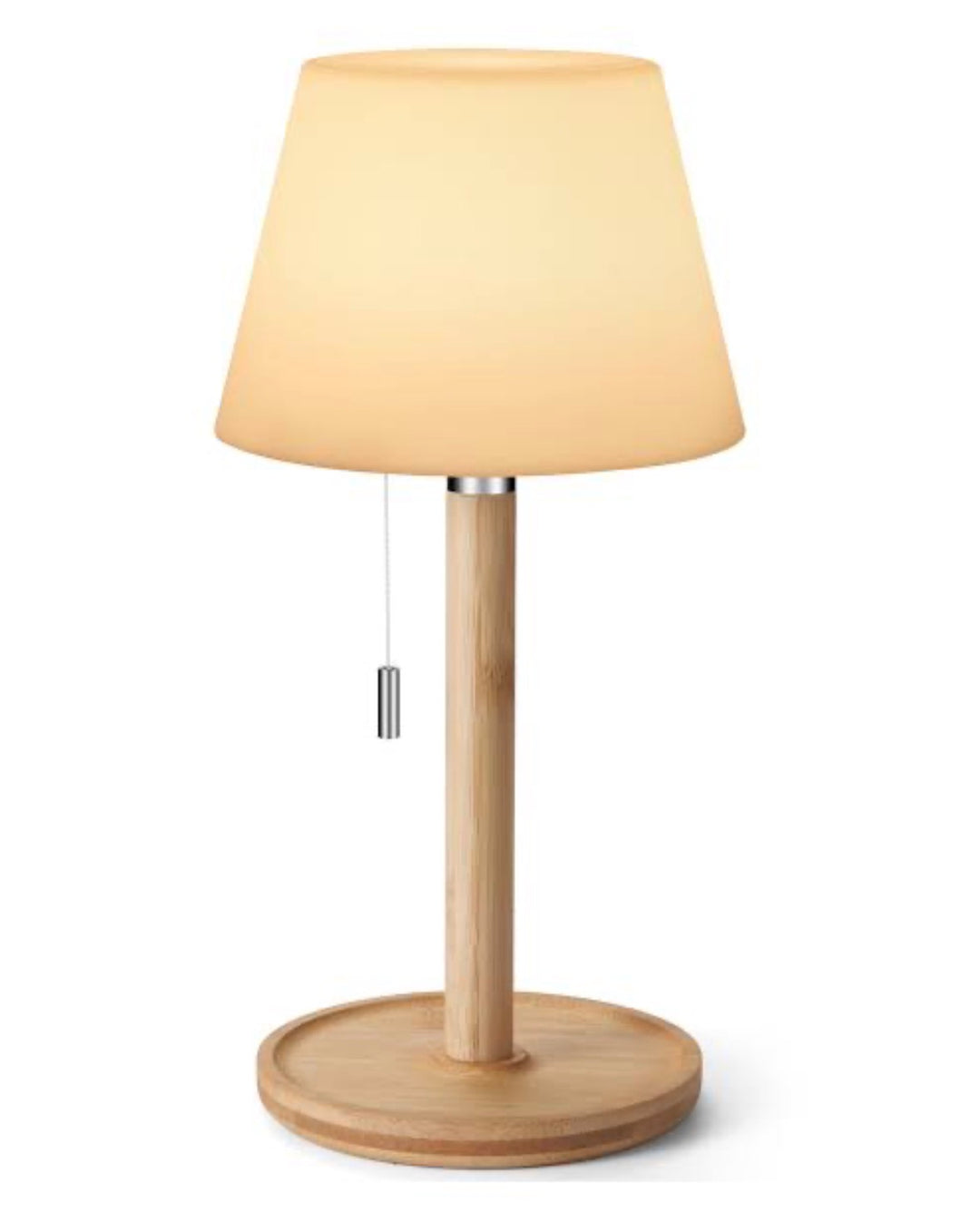 Wooden Rechargeable Table Lamp