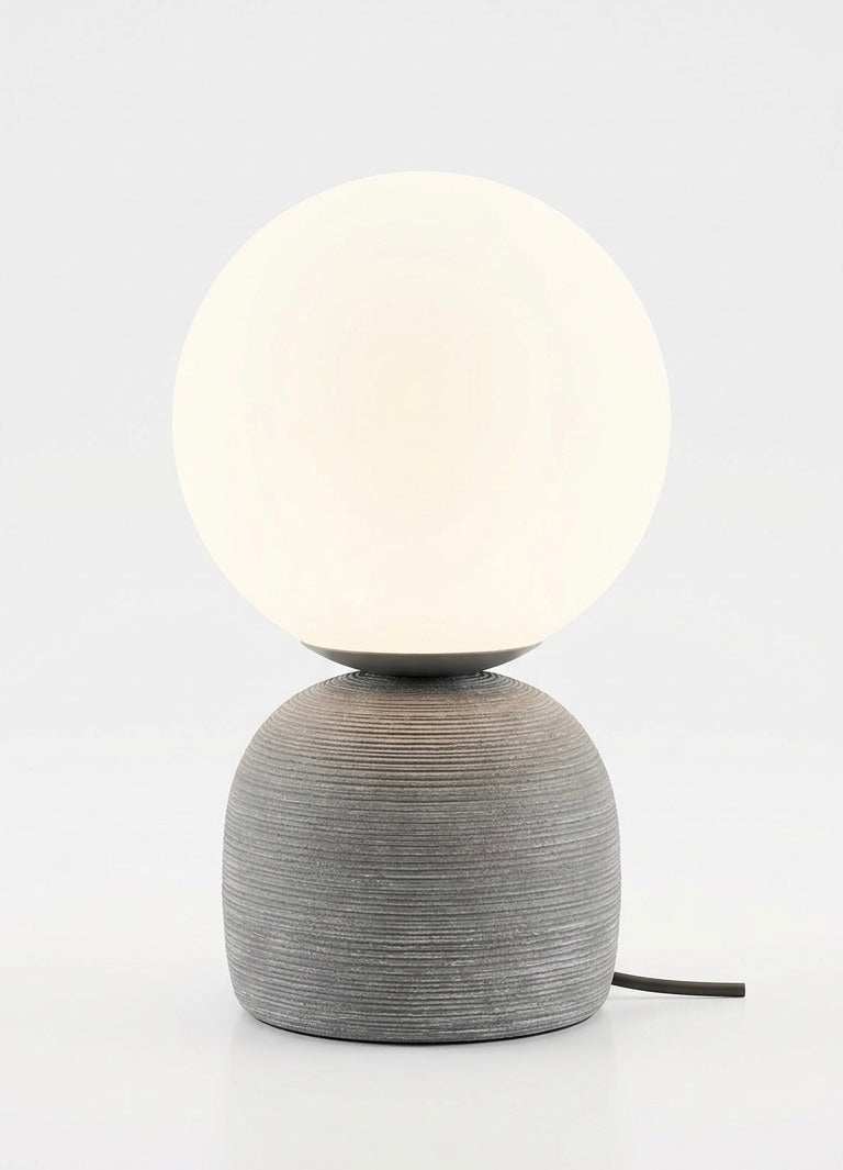 Modern Globe Stone Table Lamp