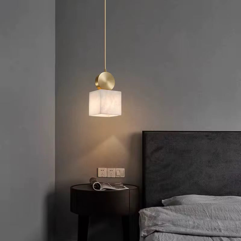 Spanish Marble Pendant Lights - Cylinder & Cube