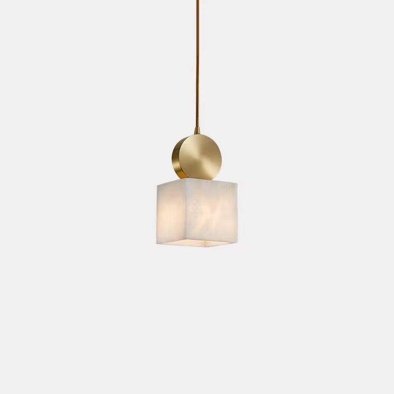 Spanish Marble Pendant Lights - Cylinder & Cube