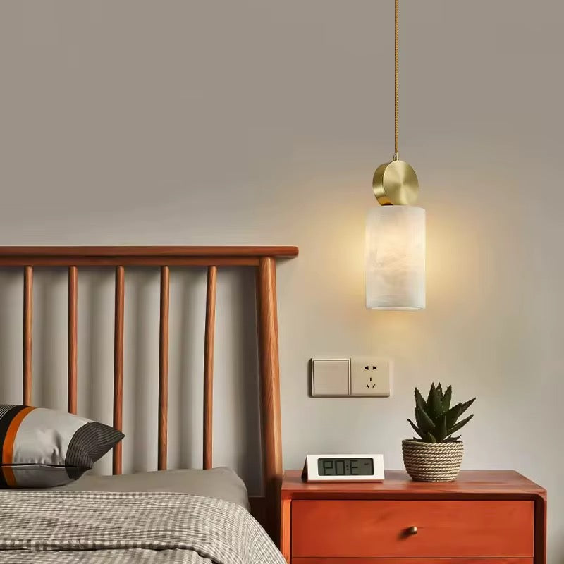 Spanish Marble Pendant Lights - Cylinder & Cube