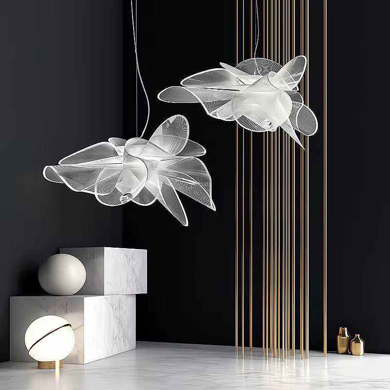 Artistic White Pendant Light