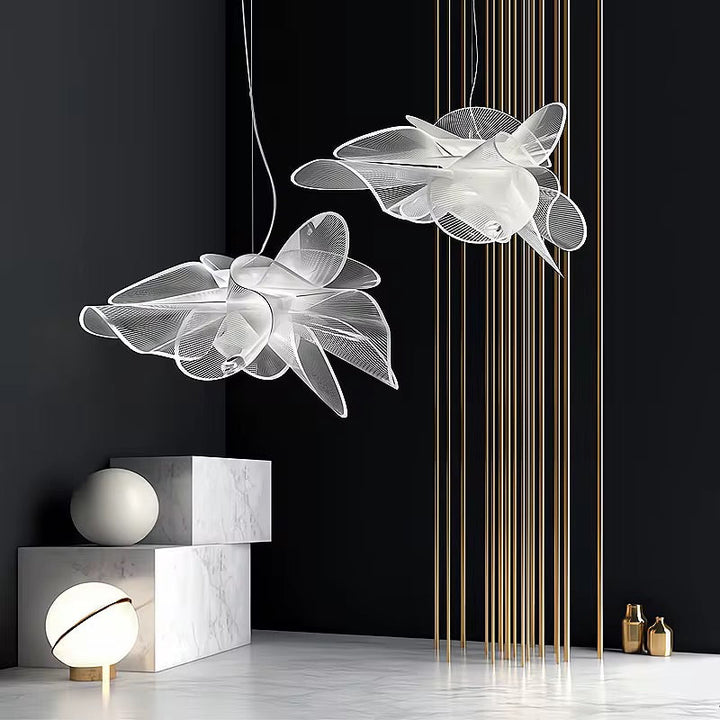 Artistic White Pendant Light