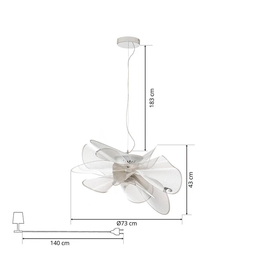 Artistic White Pendant Light