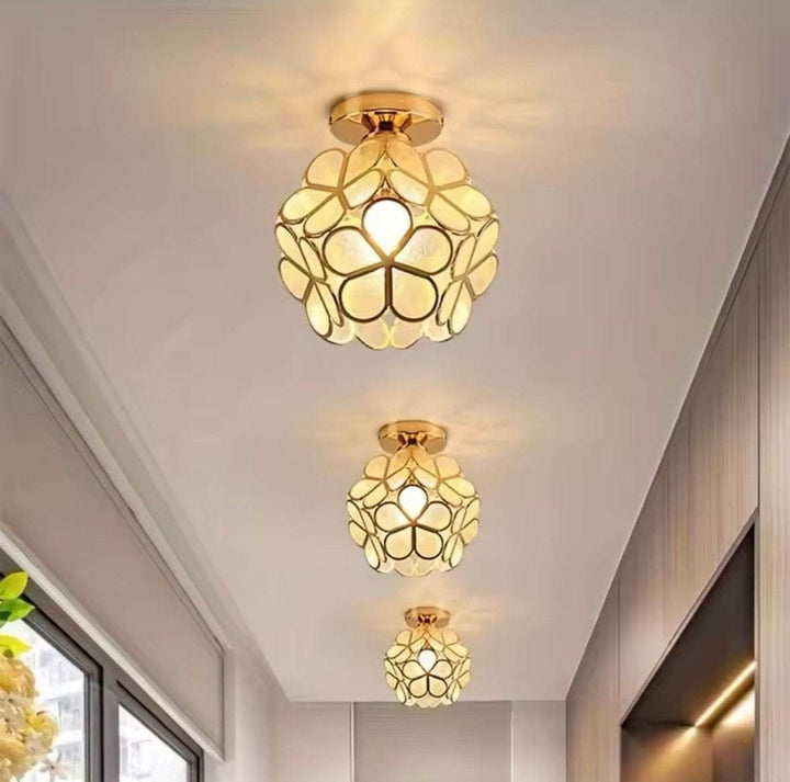 Modern Floral Glass Ceiling Light