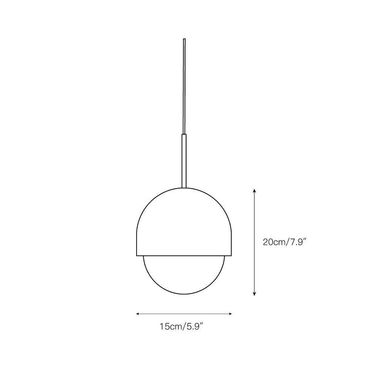 Modern Marble Dome Pendant Light