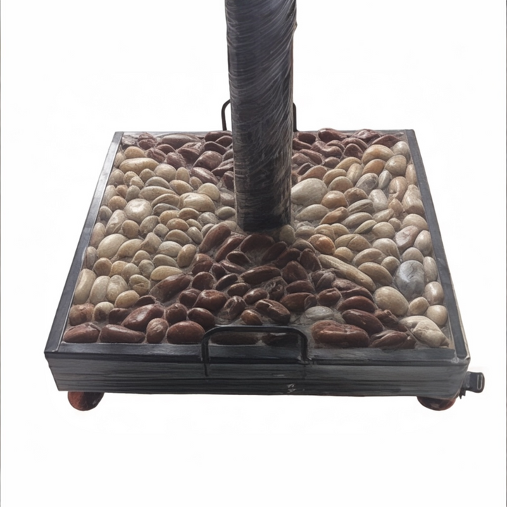 Heavy-Duty Umbrella Base - Marble or Pebble-Filled Stand