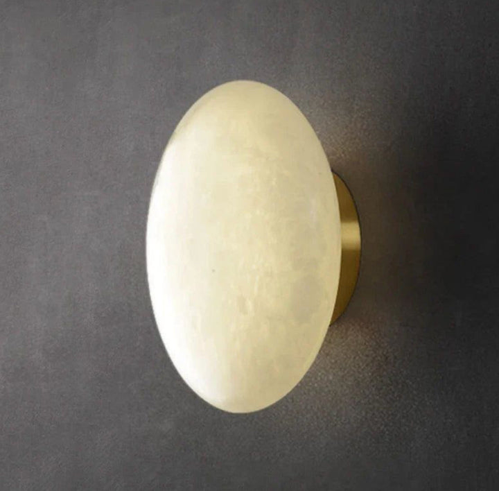Modern Marble-Effect Wall Light