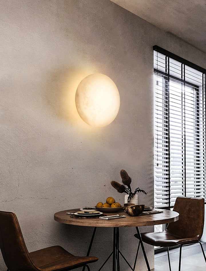 Modern Marble-Effect Wall Light