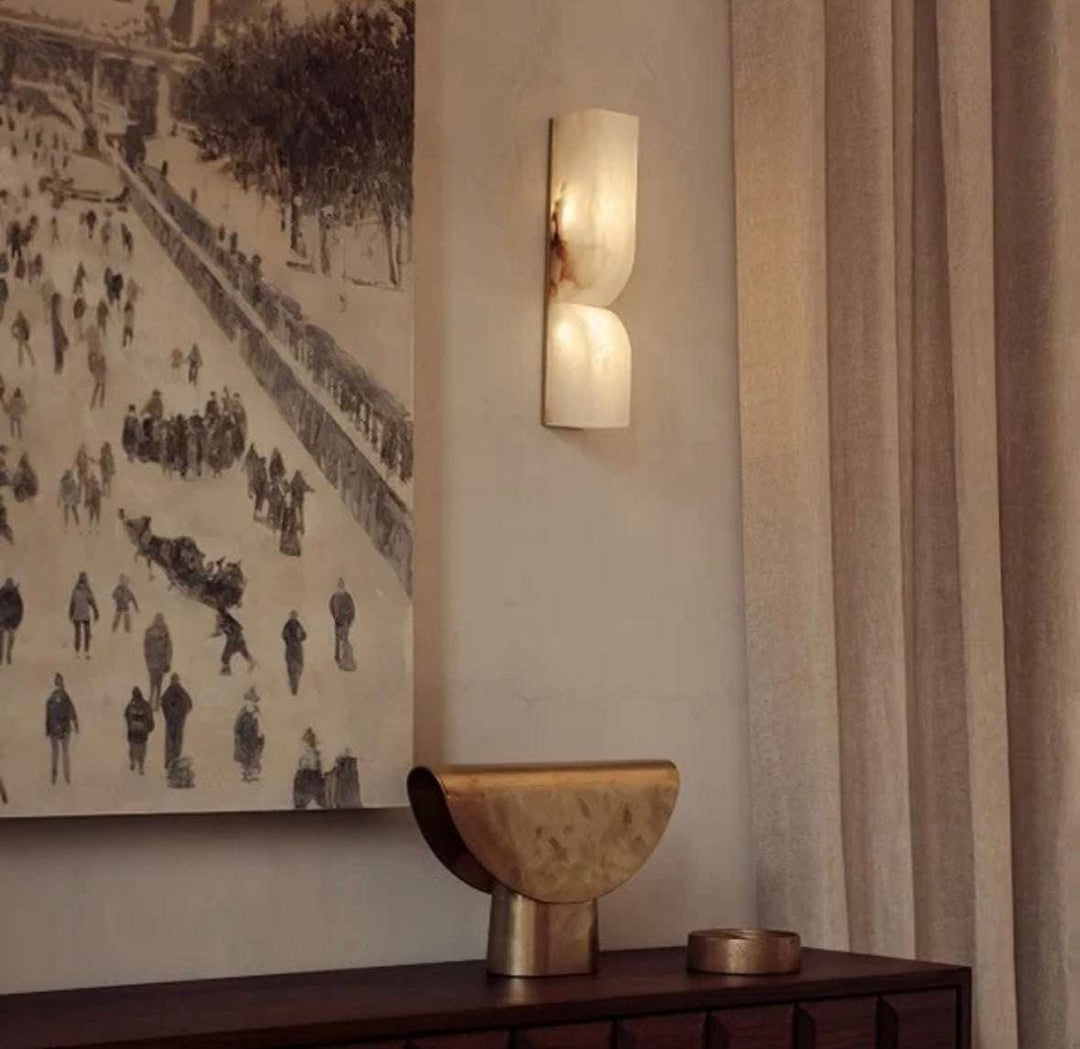 Alabaster Marble Wall Sconce Light