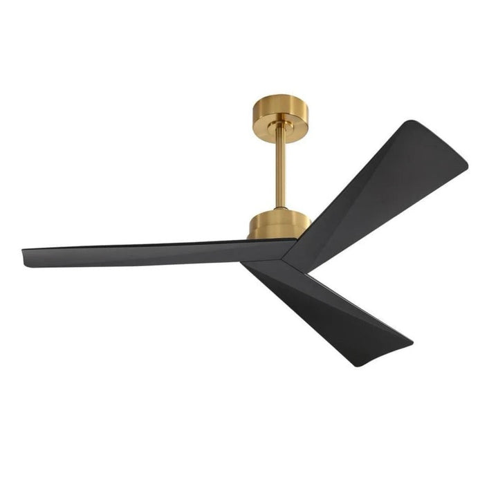 Contemporary Black and Gold Ceiling Fan with Modern Blades