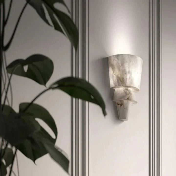 Modern Spanish marble Sculptural Wall Light