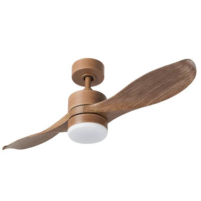 Rustic Wooden Ceiling Fan with Integrated Light