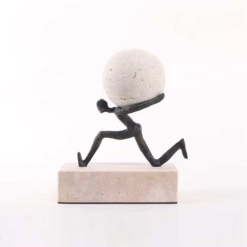 Abstract Human Balance Sculpture set of 2