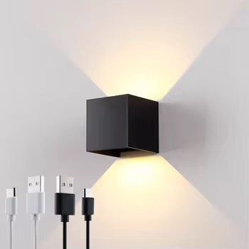Rechargeable Modern Cube Wall Light