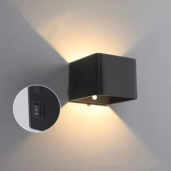 Rechargeable Modern Cube Wall Light
