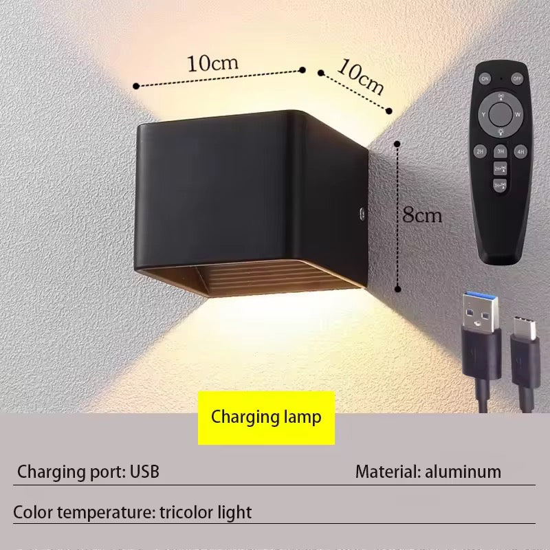 Rechargeable Modern Cube Wall Light