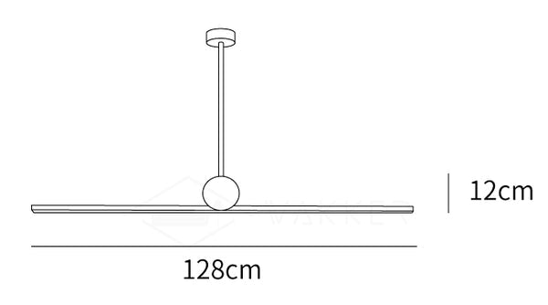 Minimalist Linear Pendant Light