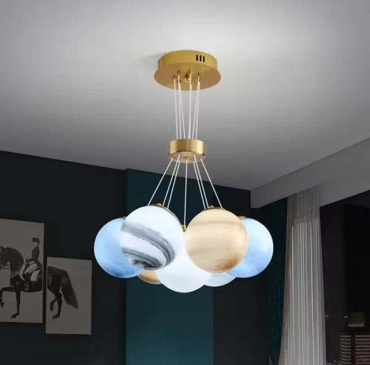 Planet Globe Chandelier Light 7 Heads