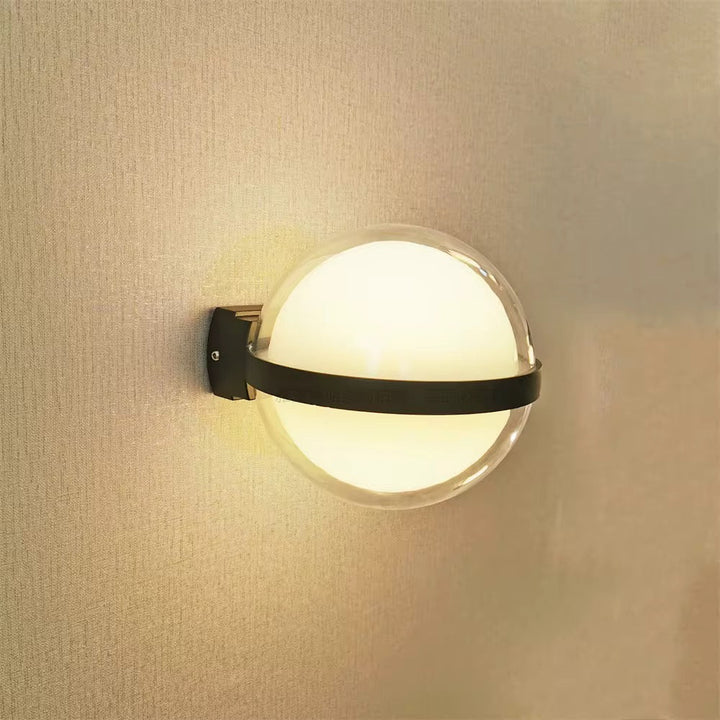 Modern Globe Wall Light with Dual Beam Effect