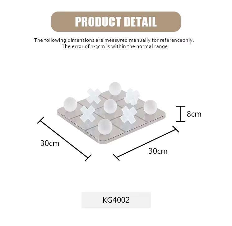 Modern Tic Tac Toe Decor Game