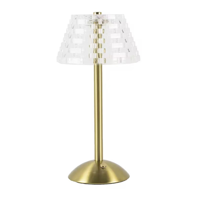 Crystal Shade Gold Table Lamp