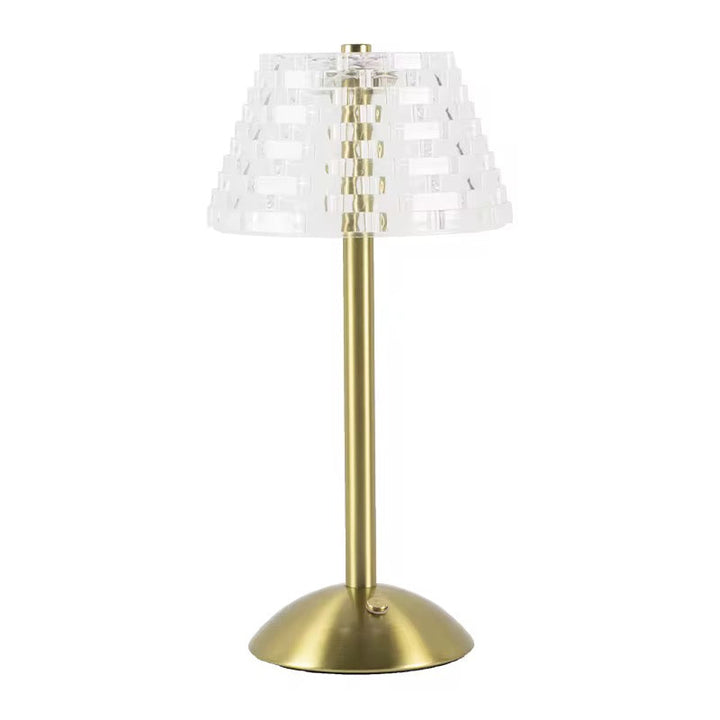 Crystal Shade Gold Table Lamp