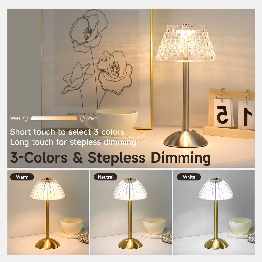Rechargeable Modern Acrylic Table Lamps
