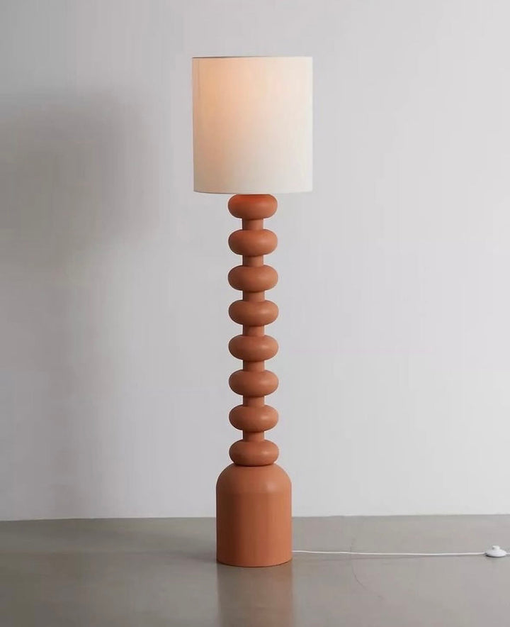 Terracotta Bead Floor Lamp