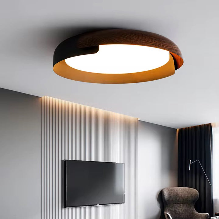 Modern Two-Tone Circular Ceiling Light