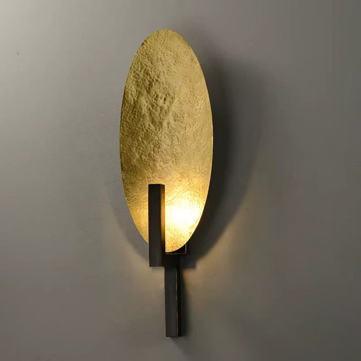 Golden Oval Wall Sconce
