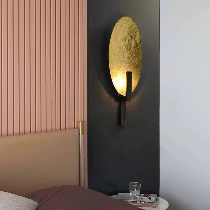 Golden Oval Wall Sconce