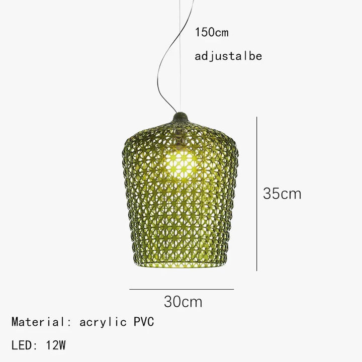 Colorful Mesh Pendant Lights - Artistic Design