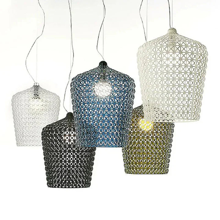 Colorful Mesh Pendant Lights - Artistic Design