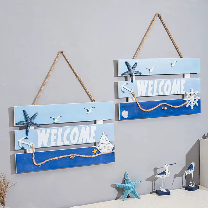 Nautical 'Welcome' Wall Sign