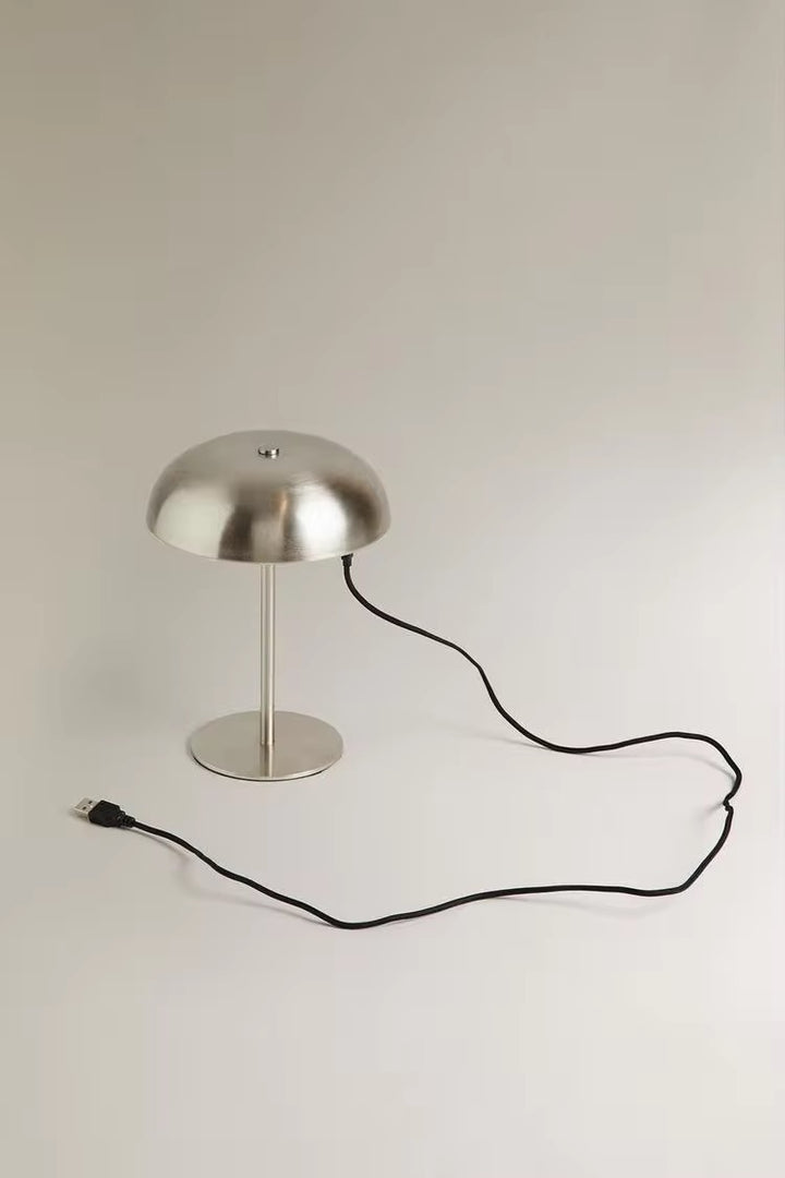 Mushroom head brass rechargeable Table Lamp