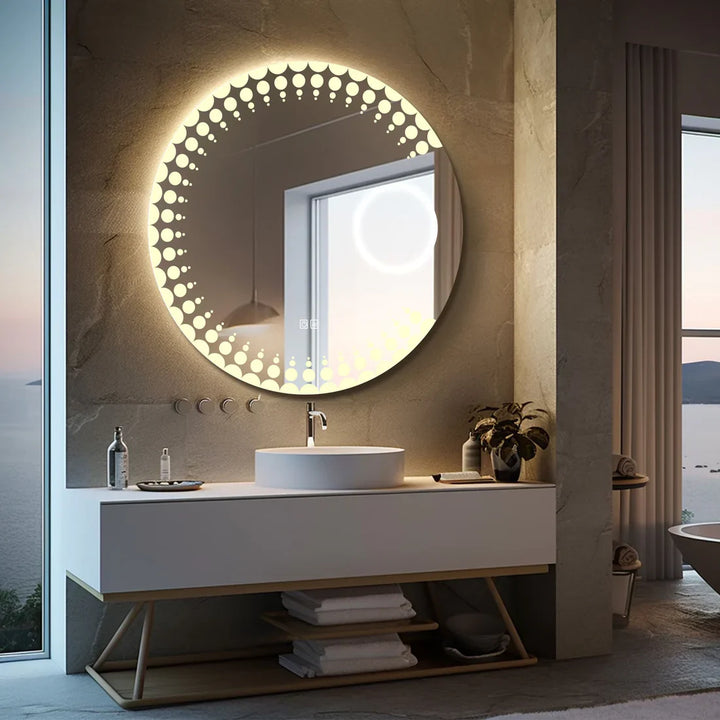 Orbit - LED Round Entryway Mirror
