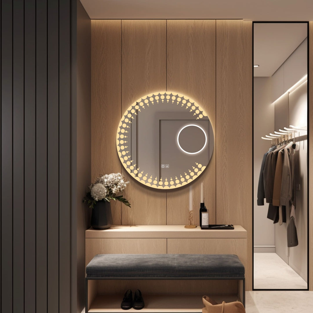 Orbit - LED Round Entryway Mirror
